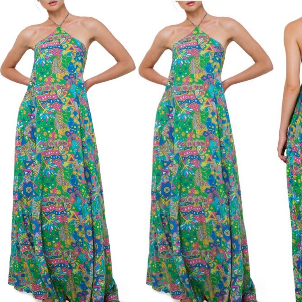 Revolve S/W/F Stevie Maxi Boho Botanical Dress - Picture 3 of 10